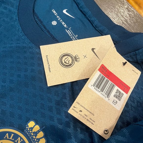 AL NASSR KAFD Sadio Mane' #10 23/24 Navy Away Alt Soccer Jersey Mens Large - Picture 5 of 9